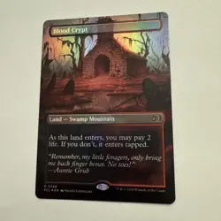 Blood Crypt FOIL Borderless 349 Lorwyn Eclipsed Regular ECL MTG Rare Unplayed NM - Image 1