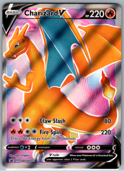 Pokemon Charizard V SWHS Black Star Promo SWSH050 NM - Image 1