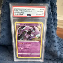 Pokemon Galarian Articuno SWSH123 SWSH Promo Prerelease Holo PSA 10 English - Image 1
