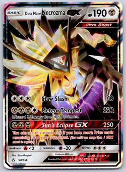 Dusk Mane Necrozma GX 90/156 (NM) - Sun & Moon: Ultra Prism - Pokemon TCG - Image 1