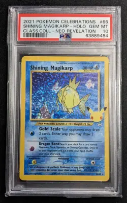 2021 Pokemon Celebrations Shining Magikarp Gem Mint PSA 10 (9X) - Image 2
