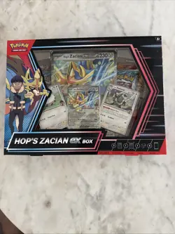 Pokemon TCG Hop's Zacian ex Collection Box Sealed Brand New. USA SELLER - Image 1