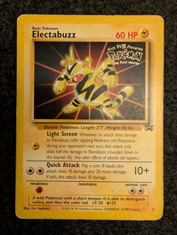 Electabuzz MP Pokemon TCG 1999 Stamped WB Kids First Movie Promo - Image 1