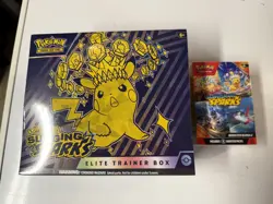 Pokemon Surging Sparks SEALED ETB + SEALED Booster Bundle - Image 1