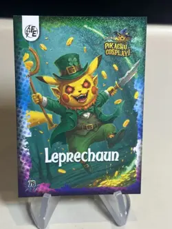 Leprechaun Pikachu #76 Holo - Electric Pikachu Cosplay - Pokemon ZL13 - Image 1