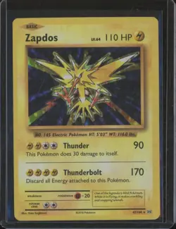 2016 Pokemon XY Evolutions 20th Anniversary ZAPDOS #42 Holo Foil JFB3 - Image 1