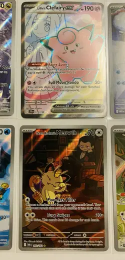 6- Pokemon Full Art,Promo, Secret Rare Lot. Reshiram, Meowth, Eevee, Etc. - Image 3