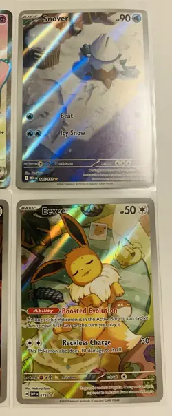 6- Pokemon Full Art,Promo, Secret Rare Lot. Reshiram, Meowth, Eevee, Etc. - Image 4