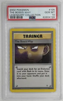 2002 Pokemon THE BOSS'S WAY #105 Legendary Collection PSA 10 Gem Mint 🌶🥵 - Image 1