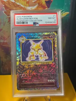 PSA 8 Alakazam #1 Legendary Collection Reverse Foil Pokemon 2002 - Image 1