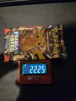 22.25g HEAVY 🔥 Pokemon TCG Paldean Fates Booster Pack! SEALED! - Image 1