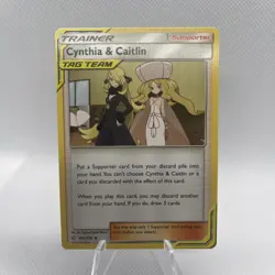 💥 Cynthia & Caitlin Reverse Holo 189/236 Cosmic Eclipse | Pokemon TCG Trainer - Image 1