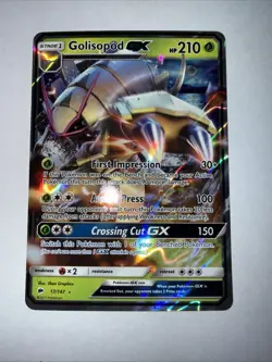 Pokemon TCG Golisopod GX 17/147 SM Burning Shadows Ultra Rare NM Condition - Image 1
