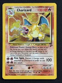 Pokemon TCG Charizard 004/130 Base Set 2 Holo Rare LP - Image 1