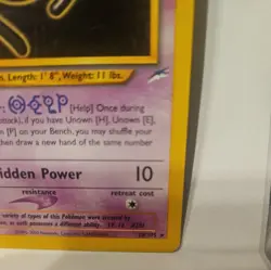 Pokemon TCG Unown (H) First Edition Neo Destiny 28/105 Non Holo Rare LP - Image 4