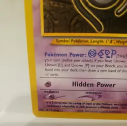 Pokemon TCG Unown (H) First Edition Neo Destiny 28/105 Non Holo Rare LP - Image 5