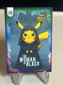 The Woman in Black Pikachu #62 Holo - Electric Pikachu Cosplay - Pokemon ZL13 - Image 1