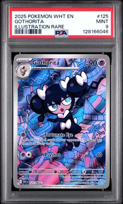 2025 POKEMON WHT EN-WHITE FLARE ILLUSTRATION RARE #125 GOTHORITA PSA 9 - Image 1