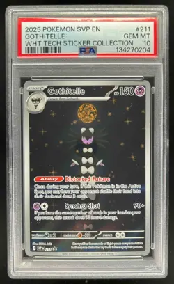 2023-25 Pokemon SV Black Star Promos SVP EN Gothitelle #211 PSA 10 - Image 1
