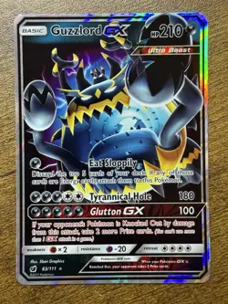 Guzzlord GX 63/111 Sm-Crimson Invasion Holo Pokemon Near Mint English NM - Image 1