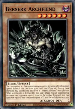 Berserk Archfiend - 1st Edition PHNI-EN027 - NM - YuGiOh - Image 1