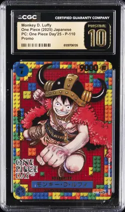2025 ONE PIECE (2025) JPN ONE PIECE DAY '25 MONKEY D. LUFFY CGC 10 GEM MINT - Image 1