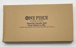 One Piece TCG English Special Goods Set Ace/Sabo/Luffy New Sealed - Image 2