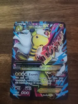 Pokemon TCG M Ampharos EX 88/98 Full Art Ultra Rare - XY Ancient Origins - LP - Image 1