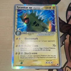 2006 Pokemon Dragon Frontiers #99/101 Tyranitar EX Delta Species Ultra Rare DMG - Image 1