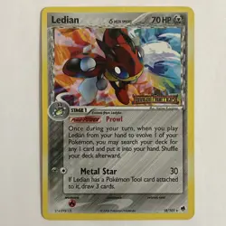 Pokemon Tcg Ledian 18/101 - Reverse Holo Stamped EX Dragon Frontiers HP/DMG Card - Image 1