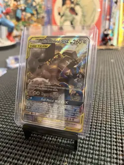 TCG Lucario & Melmetal GX Holo Pokemon Card SM 192 Tag Team - Image 1