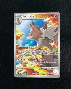 2025 Pokemon TCG English Trading Cards JTG EN 166/159 Lycanroc FN45 - Image 1