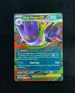 2025 Pokemon TCG English Trading Cards PFL EN 056/094 Mega Gengar Ex FN45 - Image 1