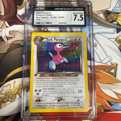 CGC 7.5 Dark Porygon2 Neo Destiny 8/105 Holo SWIRL Pokemon Card psa - Image 1