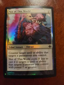 MTG the List Reprint Mystery Booster Foil Single Card Not of This World - Image 1