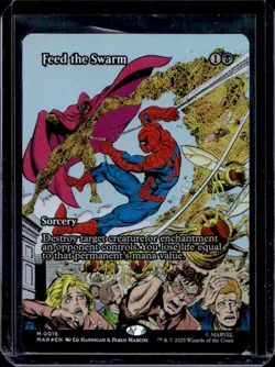 2025 Magic The Gathering Marvel Universe Eternal-Legal Feed Swarm Rare #0016 - Image 1