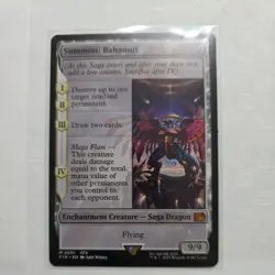 Summon: Bahamut- Final Fantasy Magic the Gathering- M 0001- Non Foil- Mythic NM - Image 1