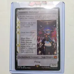 Summon: Bahamut- Final Fantasy Magic the Gathering- M 0001- Non Foil- Mythic NM - Image 3