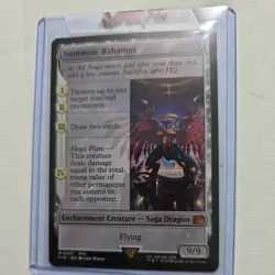 Summon: Bahamut- Final Fantasy Magic the Gathering- M 0001- Non Foil- Mythic NM - Image 4