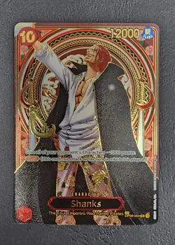 Shanks Gold OP09-004 SP Alt Art SR OP13 Carrying on His Will One Piece English - Image 4