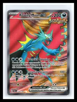 💥 Pokemon TCG Roaring Moon ex 229/182 Paradox Rift S&V Full Art Holo - Image 1