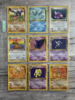 Complete 1st Edition Fossil Non-Holo Set 16-62 (NM/MINT) Vintage Pokemon Cards - Image 2