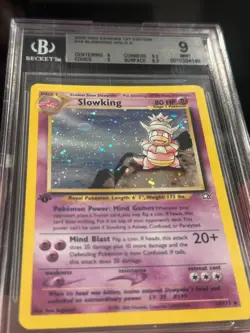 Pokemon Slowking Holo 1st ed 14/111 2000 Neo Genesis BGS 9 - Image 5