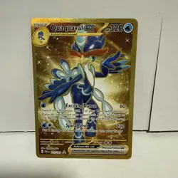 Pokemon TCG Quaquaval EX 273/193 Sv02 Paldea Evolved Holo Hyper Rare, Golden - Image 1