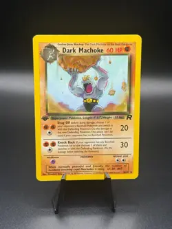 Pokemon TCG Dark Machoke Team Rocket 40/82 1st Edition Vintage WoTC LP/MP - Image 1