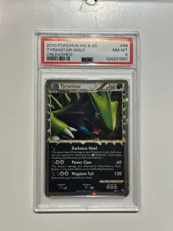 2010 POKEMON HG & SS UNLEASHED TYRANITAR PRIME #88 ULTRA RARE PSA 8 NM-MT - Image 1