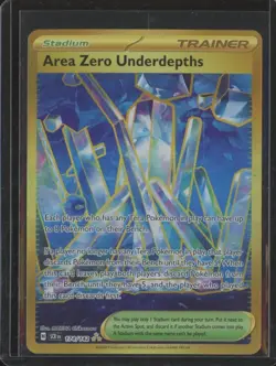 2024 Pokemon Stellar Crown AREA ZERO UNDERDEPTHS #174 Hyper Rare Holo JFB3 - Image 1