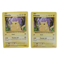 2 Rare Pikachu Basic Pokemon card 35/108 LV 12 60HP - Vf Condition 2016 - Image 1