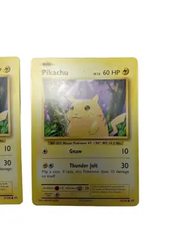 2 Rare Pikachu Basic Pokemon card 35/108 LV 12 60HP - Vf Condition 2016 - Image 2