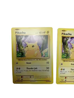 2 Rare Pikachu Basic Pokemon card 35/108 LV 12 60HP - Vf Condition 2016 - Image 3